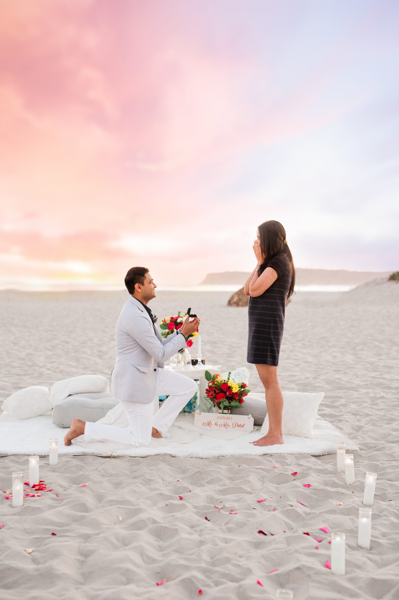 Raj + Khyati | Surprise Proposal on the beach of Coronado, CA